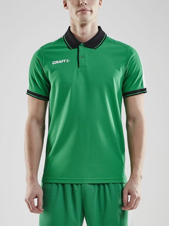 Craft Sport-Polo Pro Control (100% Polyester) green/black Men