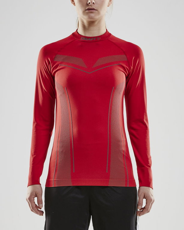 Craft Langarmshirt Pro Control Seamless (nahtlos) Unterwäsche rot Damen