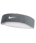 Nike Stirnband Swoosh Classic Reversible (Baumwollmix) grau/weiss - 1 Stück