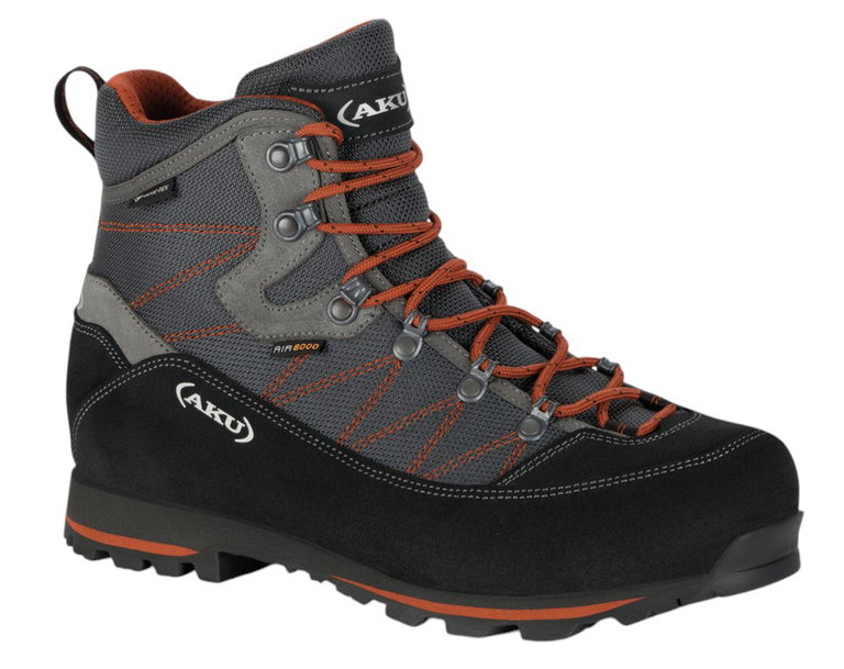 AKU Wanderschuhe Trekker Lite III Wide GTX (wasserdicht, weit) anthrazitgrau/rust Herren