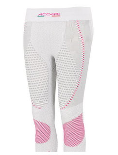 Accapi functional underwear base layer 3/4 Ergoracing (warm, seamless) white/light grey ladies