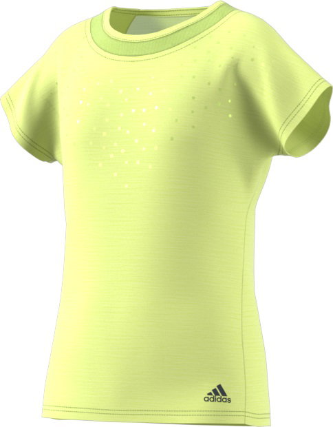 adidas Tennis Shirt Dotty #18 yellow Girls