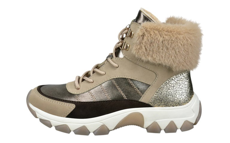 Bagatt Winterstiefel D31-95236 (Schnürstiefel mit Innenfutter) beige/braun Damen