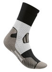 Bauerfeind Sportsock Trail Run Mid Cut (Compression Sock) black/white/grey Men - 1 Pair