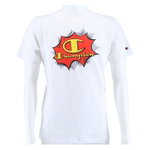 Champion Freizeit Tshirt (Baumwolle) Champion Super Graphic Print weiss Kinder