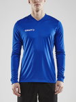 Craft Sport-Langarmshirt (Trikot) Squad Solid - hohe Elastizität, ergonomisches Design - kobaltblau Herren