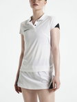 Craft Sport-Polo Pro Control Impact (leicht, atmungsaktiv) weiss/schwarz Damen