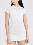 Craft Sport-Polo Pro Control Impact (leicht, atmungsaktiv) weiss/lime Damen