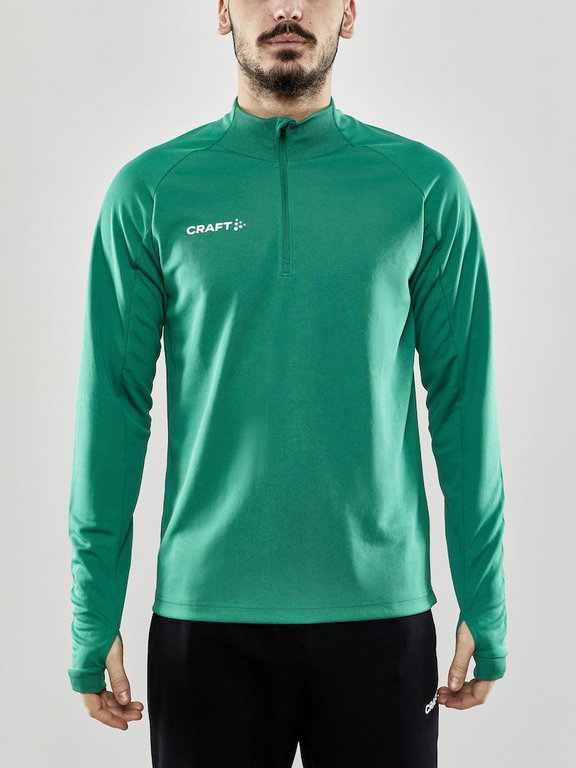 Craft Sport Long Sleeve Shirt Evolve Halfzip - durable, made of stretch material - green Men
