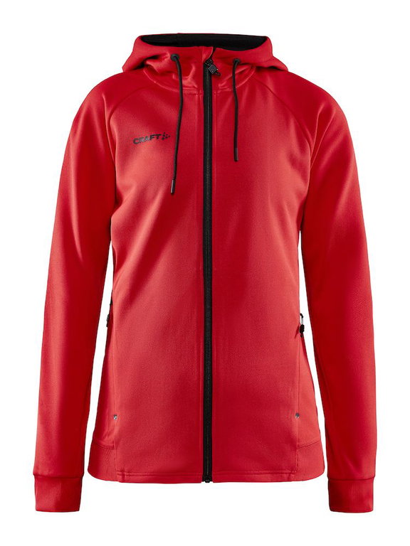 Craft Kapuzenjacke ADV Unify (funktionelles Recyclingpolyester) rot Damen