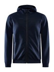 Craft Kapuzenpullover Core Soul Full Zip Hood (weiches Material, mit Reißverschlusstaschen) darknavy Herren