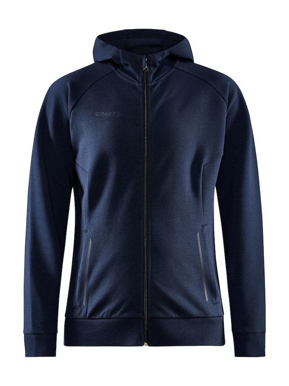 Craft Hoodie Core Soul Full Zip Hood (soft material, with zip pockets) darknavy Women