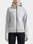 Craft Core Soul Full Zip Hoodie (soft material, with zip pockets) light grey Women