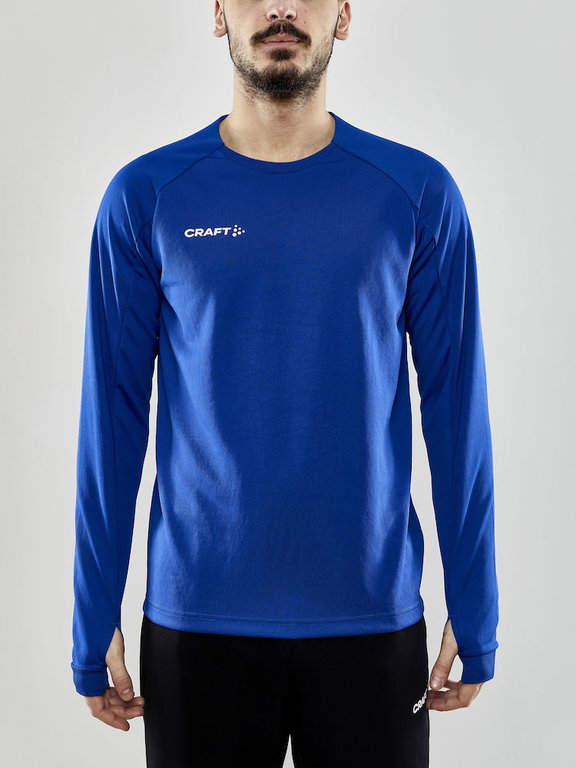 Craft Sport-Langarmshirt Evolve Crew Neck - aus Stretchmaterial - kobaltblau Herren