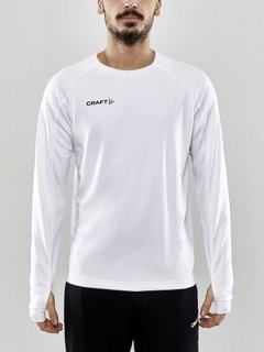 Craft Sport-Langarmshirt Evolve Crew Neck - aus Stretchmaterial - weiss Herren