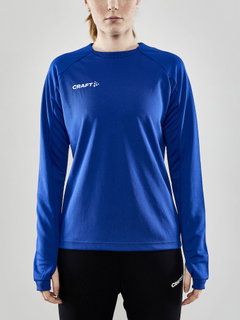 Craft Sport-Langarmshirt Evolve Crew Neck - aus Stretchmaterial - kobaltblau Damen