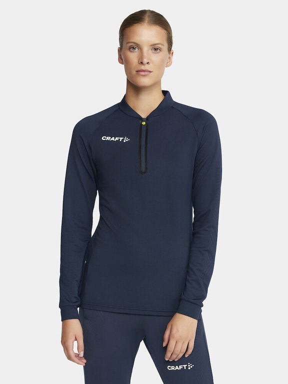 Craft Sport Long Sleeve Shirt Extend Halfzip (high freedom of movement, comfortable fit) navy blue Women