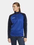 Craft Sport-Langarmshirt Squad 2.0 Halfzip (ergonomisches Design, hohe Elastizität) kobaltblau/navyblau Damen