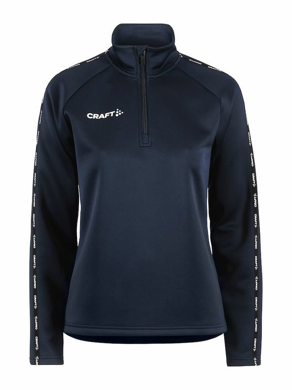 Craft Sport-Langarmshirt Squad 2.0 Halfzip (ergonomisches Design, hohe Elastizität) navyblau Damen