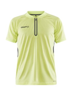 Craft Sport-Polo Pro Control Impact (leicht, atmungsaktiv) lime/grau Herren