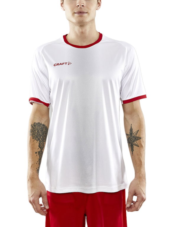 Craft Sport T-shirt (Jersey) Progress 2.0 Graphic Jersey - light, functional and stretch material - white/red Men