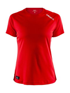 Craft Sport-Shirt Coummunity Function (100% Polyester, schnelltrocknend) rot Damen