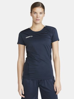 Craft Sport-Shirt Extend Jersey (rec. Polyester, Mesh-Einsätze) navyblau Damen