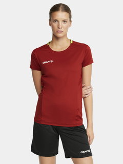 Craft Sport-Shirt Extend Jersey (rec. Polyester, Mesh-Einsätze) weinrot Damen