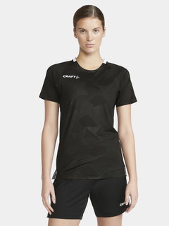 Craft Sport-Shirt (Trikot) Premier Solid Jersey (rec. Polyester, hohe Elastizität) schwarz Damen