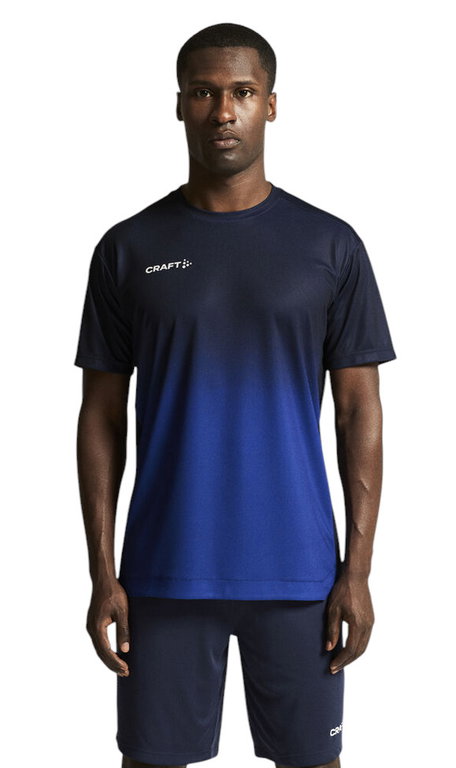 Craft Sport-Tshirt Evolve 2.0 Structured Graphic Jersey (elastisches Material) navyblau/blau Herren