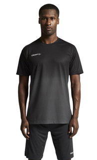 Craft Sport-Tshirt Evolve 2.0 Structured Graphic Jersey (elastisches Material) schwarz/granitegrau Herren
