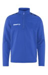 Craft Sport Long Sleeve Shirt Squad Go Halfzip (Stand-up Collar, 100% Recycled Polyester) Cobalt Blue Kids
