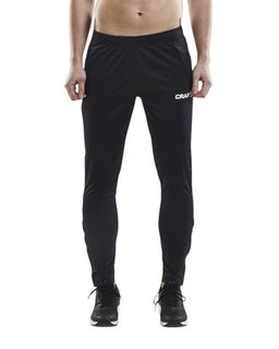 Craft Trainingshose Progress Pant (Seitentaschen mit Reissverschluss) lang schwarz/weiss Herren