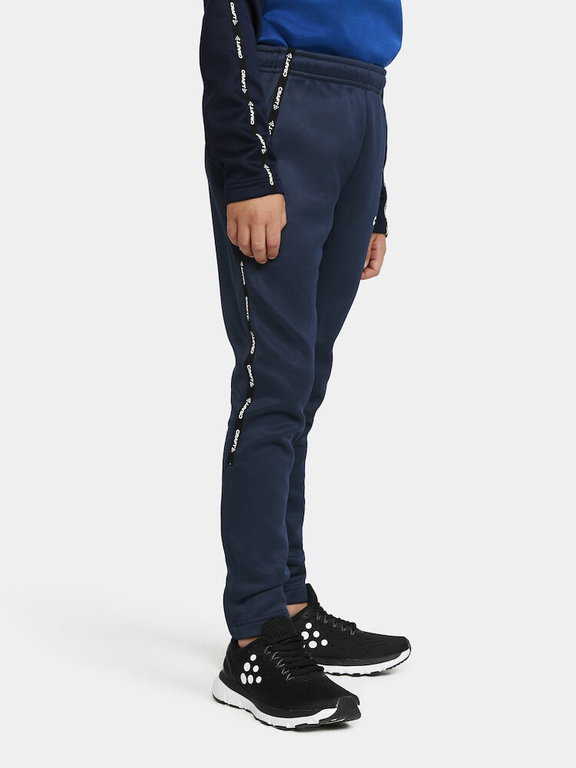 Craft Trainingshose Squad 2.0 (rec. Polyester, hohe Elastizität und ergonomisches Design) lang navyblau Kinder