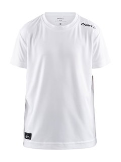 Craft Sport-Tshirt Coummunity Function (100% Polyester, schnelltrocknend) weiss Kinder