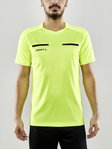 Craft Sport T-shirt Evolve Referee (rec. Polyester, Mesh Inserts) neon yellow Men