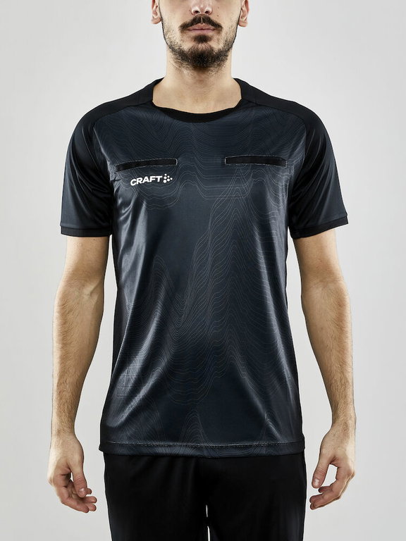 Craft Sport-Tshirt Evolve Referee (rec. Polyester, Mesh inserts) black Men