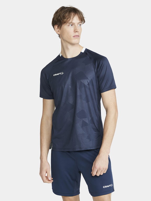 Craft Sport-Tshirt (Trikot) Premier Solid Jersey (rec. Polyester, hohe Elastizität) navyblau Herren