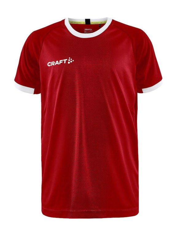 Craft Sport-Tshirt (Trikot) Progress 2.0 Graphic Jersey - leicht, funktionell und Stretchmaterial rot Kinder