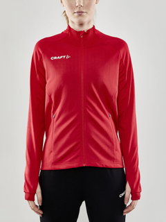 Craft Trainingsjacke Evolve Full Zip - strapazierfähige Mid-Layer-Jacke aus Stretchmaterial - rot Damen