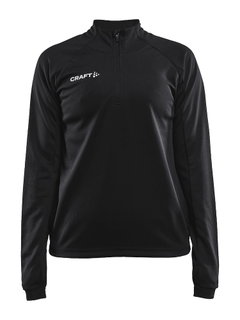 Craft Sport-Langarmshirt Evolve Halfzip - strapazierfähig, aus Stretchmaterial - schwarz Damen