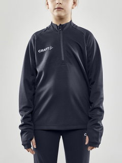 Craft Sport-Langarmshirt Evolve Halfzip - strapazierfähig, aus Stretchmaterial - dunkelgrau Kinder