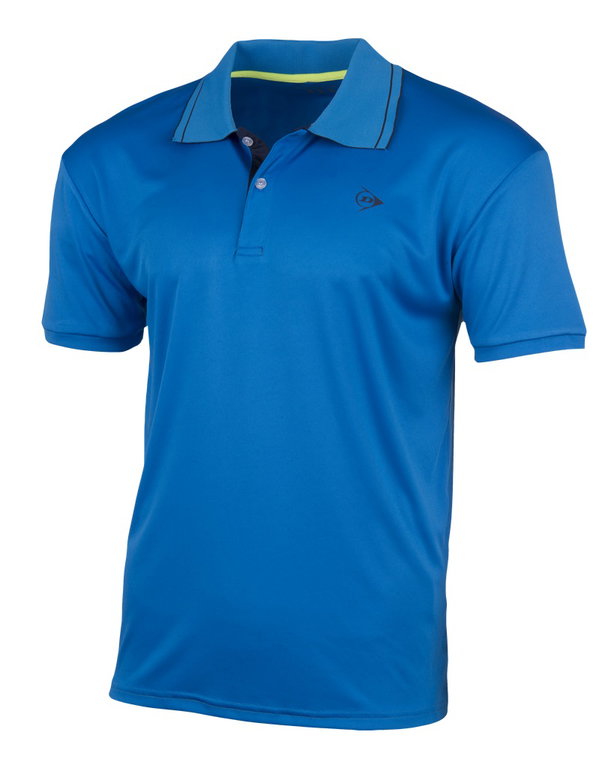 Dunlop Tennis-Polo Club (100% Polyester) blau Herren