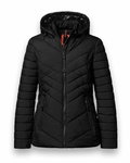 District Winter-Steppjacke Kaprun (mit Kapuze, wasserabweisend) schwarz Damen