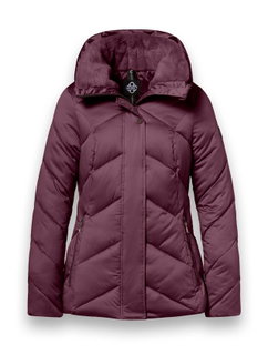 District Winterjacke Verbier (gefüttert, wasserabweisend) burgunderrot Damen