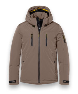 District Winterjacke Wedge mit Kapuze (warm, wasserabweisend) taupebraun Herren