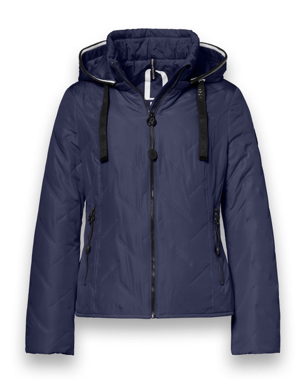 District Transition Jacket Bluebell (with hood, water-repellent) dark blue ladies