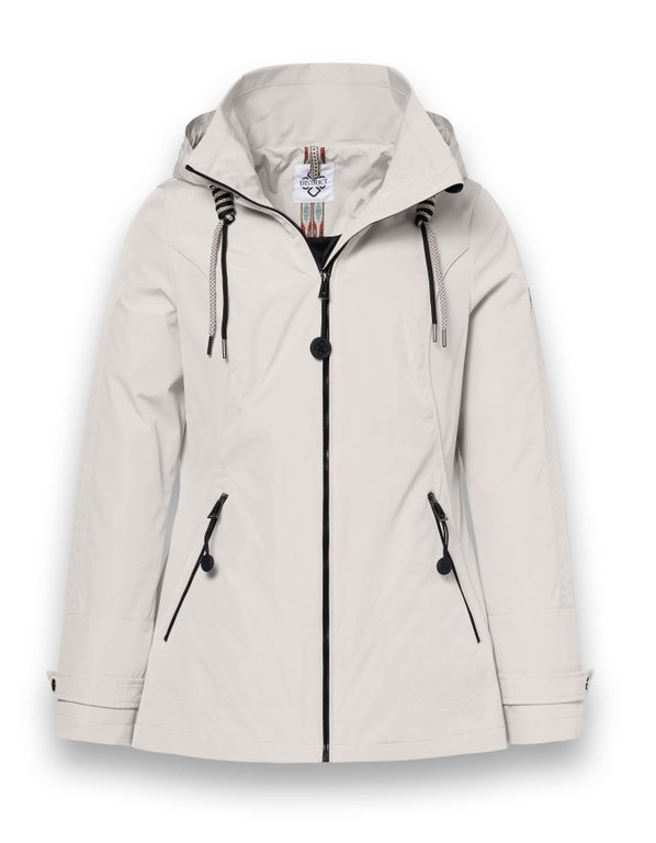 District Übergangsjacke Cosmos (mit Kapuze, wasserabweisend) sandbraun Damen