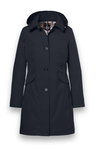 District Übergangsjacke (Parka) Lotus mit Kapuze navyblau Damen