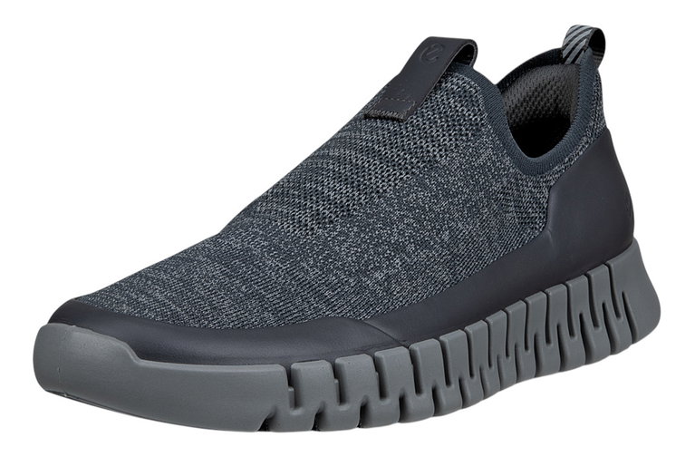 ECCO Sneaker Gruuv Easy-Slip (atmungsaktiv Textil) grau Herren